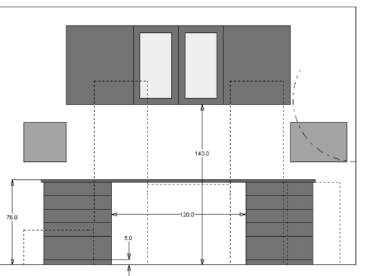 standing desk office layout